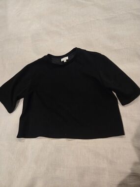 Black Short Sleeve Crewneck Top by A.P.C.